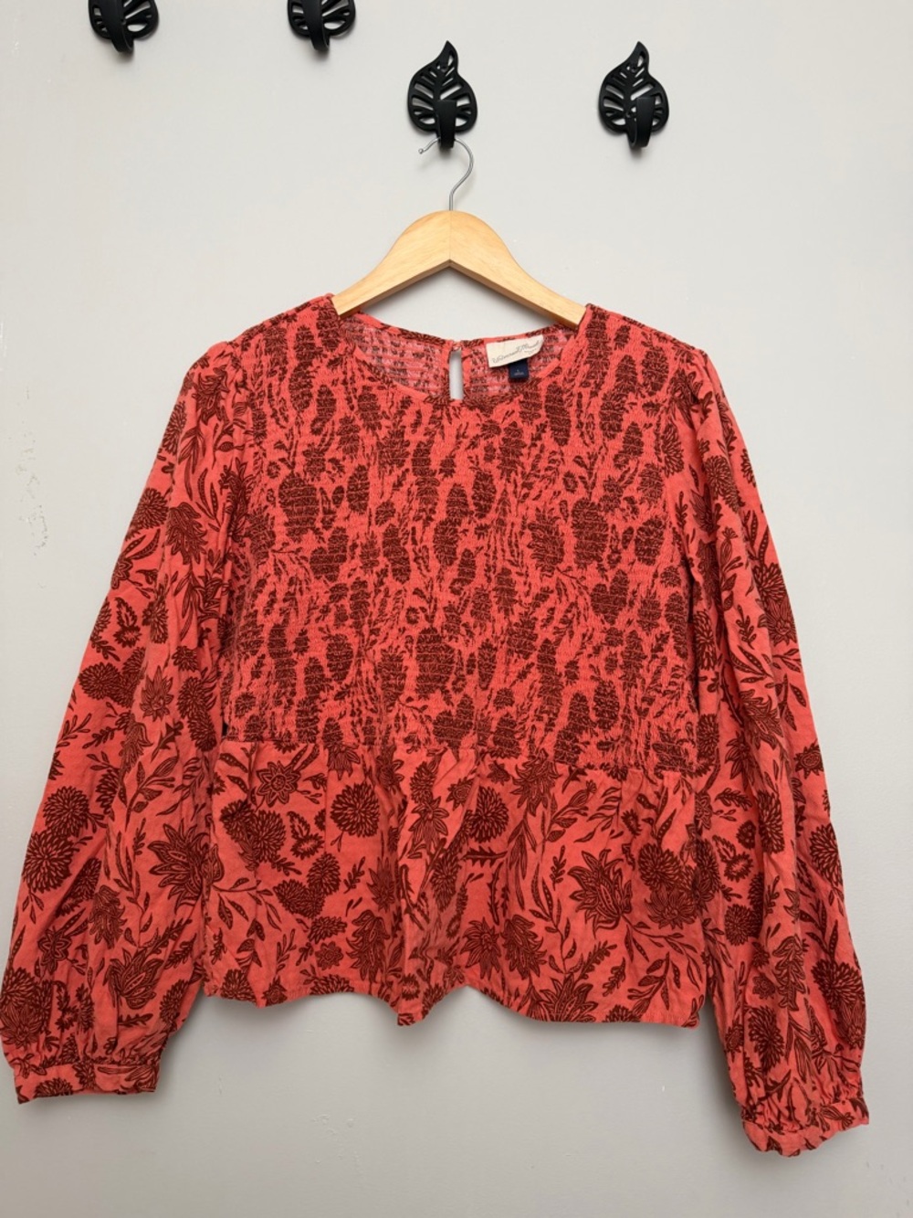 Universal Thread smocked peplum top